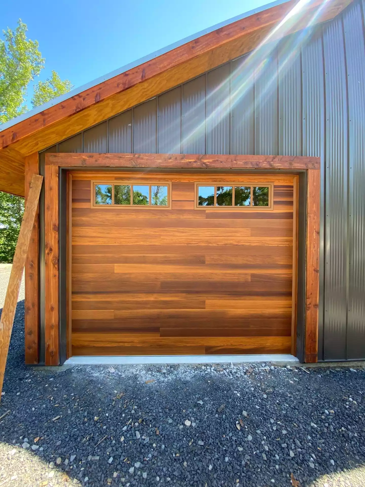 wood garage doors