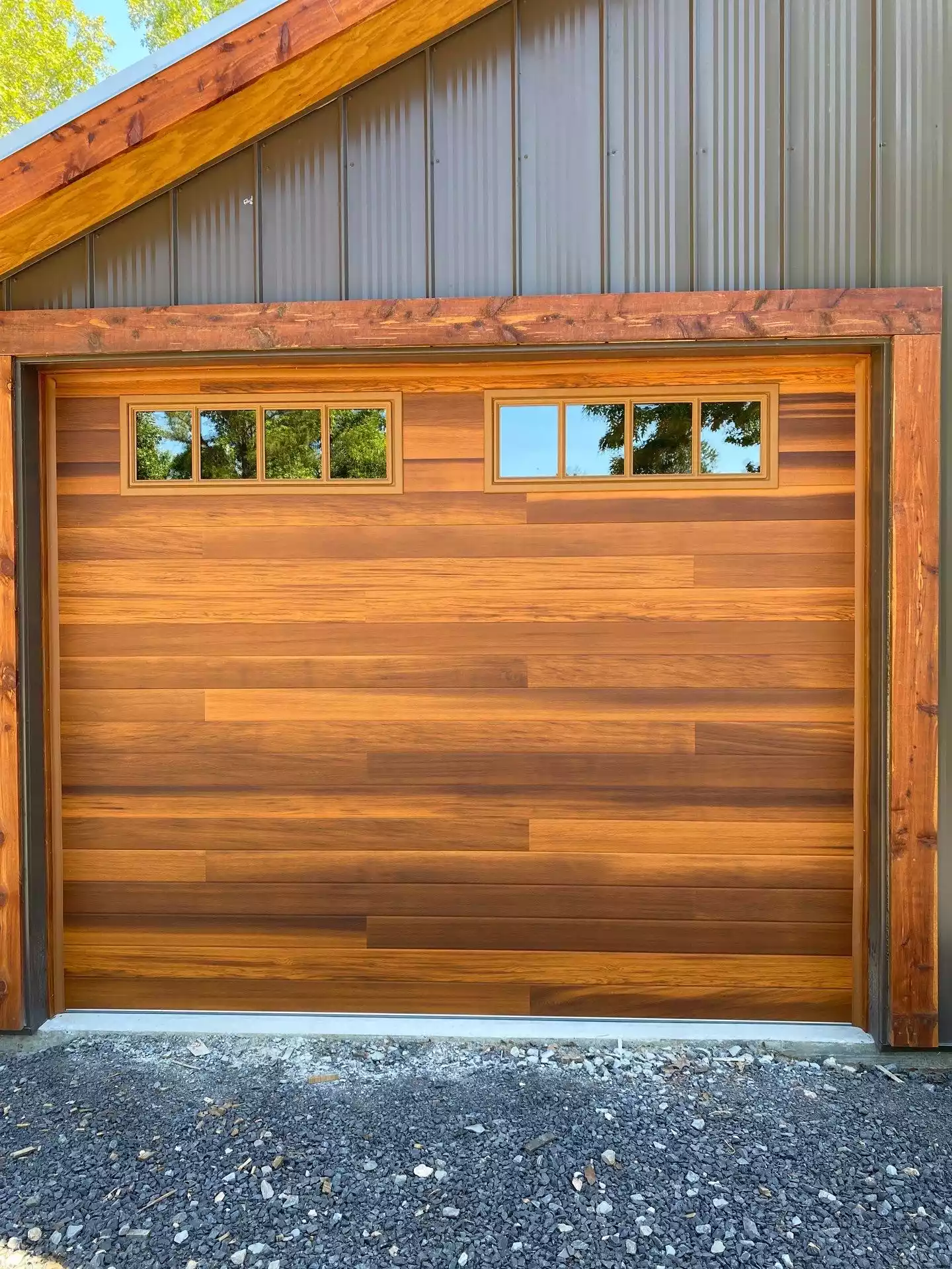 wood garage doors