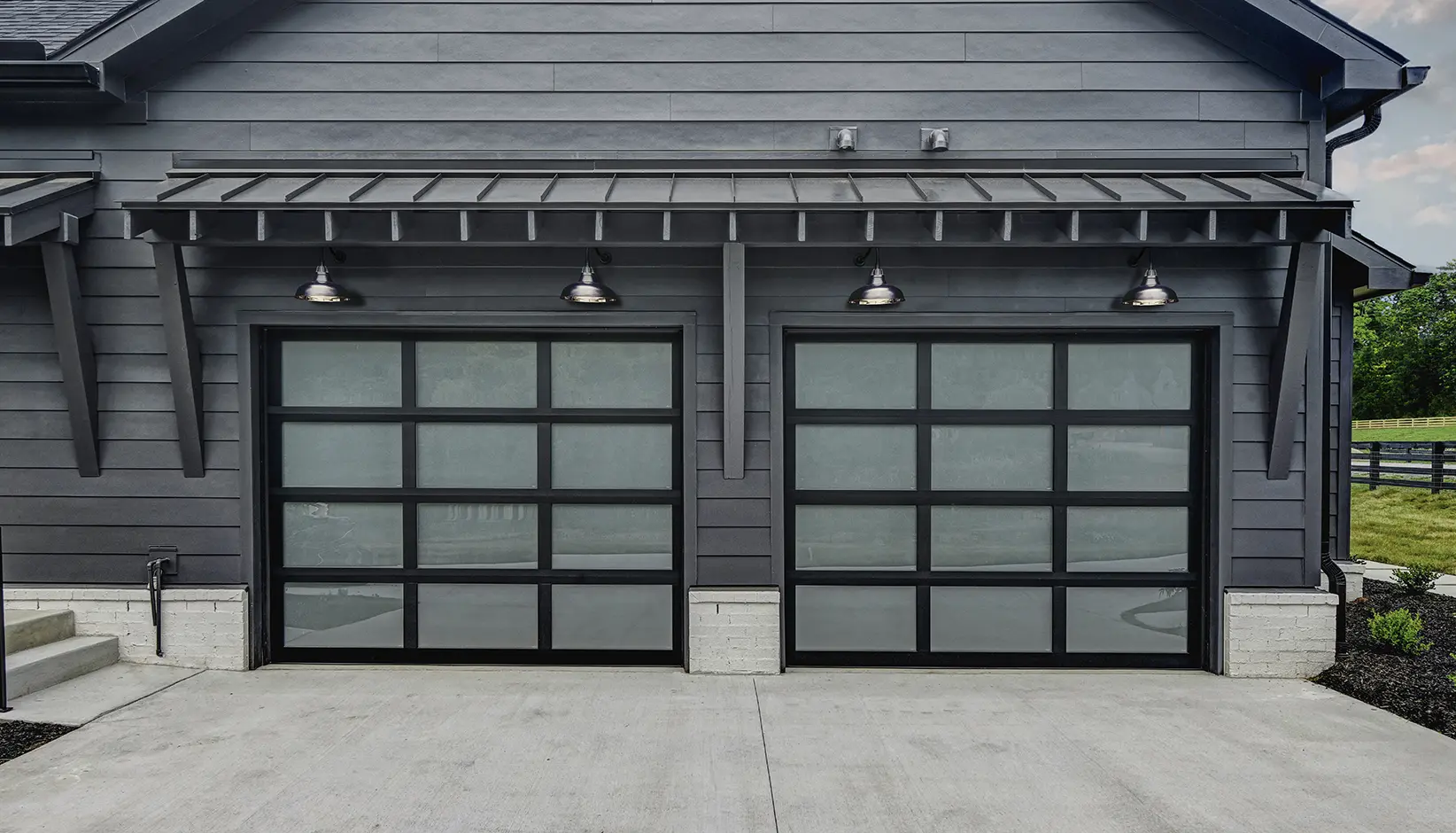 Clopay Avante glass garage doors